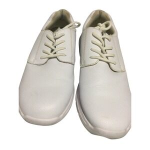 Hawkwell White Leather Lace Up Comfort Shoes Size 10 Women Nurse Work‎ School